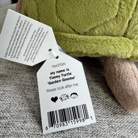Jellycat Timmy Turtle Gnome NWT! - Picture 4 of 4